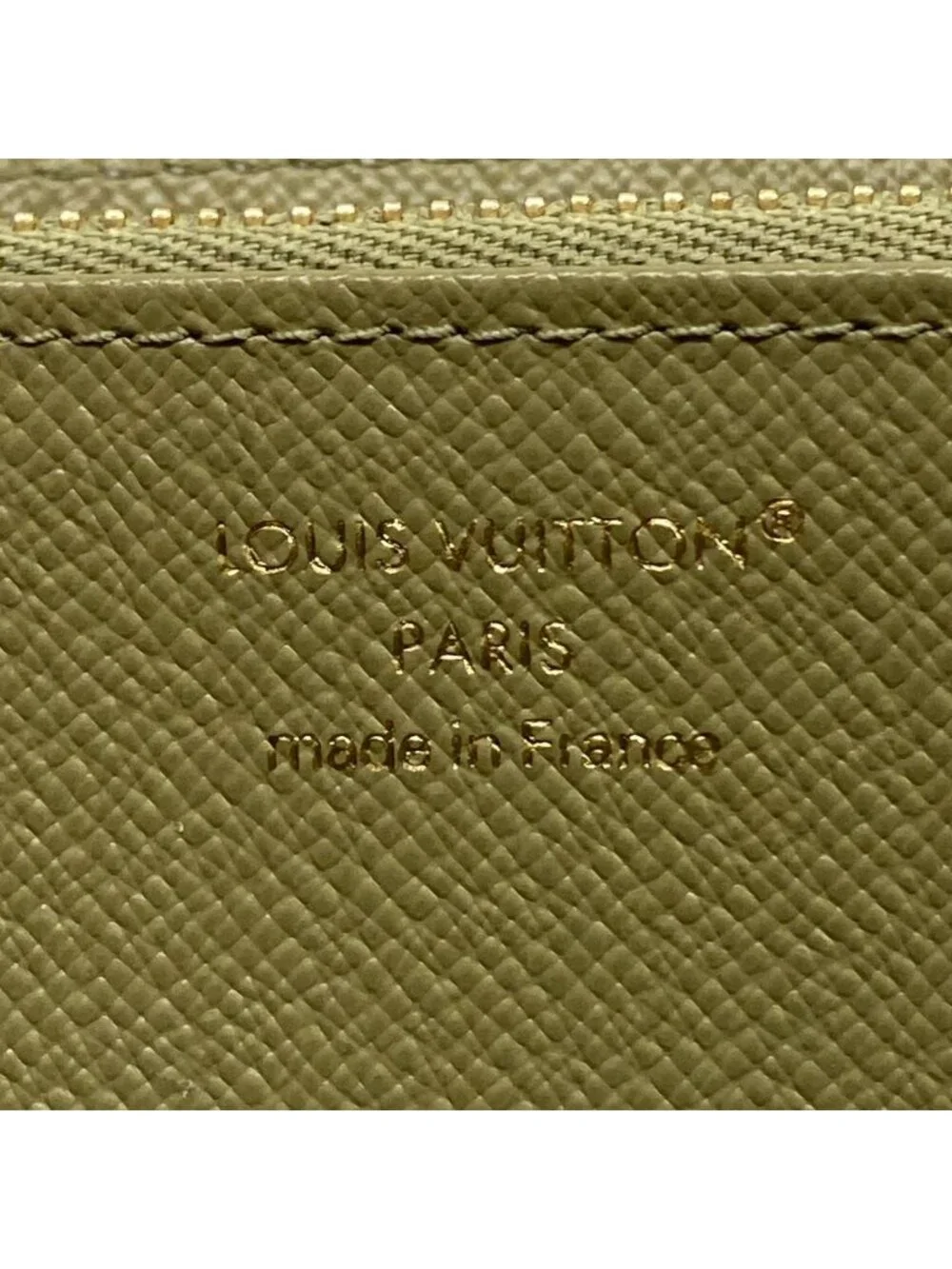 Louis Vuitton Wallet Monogram Denim Zippy Khaki